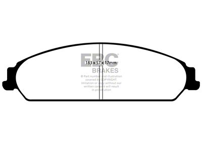EBC Brakes Greenstuff Brake Pad Sets Fronts Only - DP21724