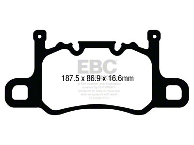 EBC Brakes Yellowstuff Brake Pad Sets Rears Only - DP42207R