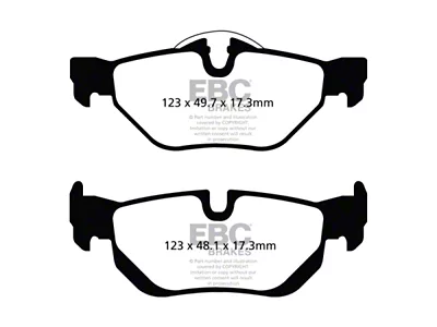 EBC Brakes Ultimax2 Brake Pad Sets Rears Only - UD1267