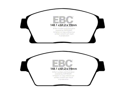 EBC Brakes Yellowstuff Brake Pad Sets Fronts Only - DP42067R