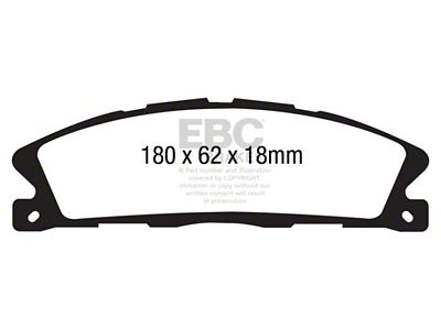 EBC Brakes Extra Duty Brake Pad Sets Fronts Only - ED91886