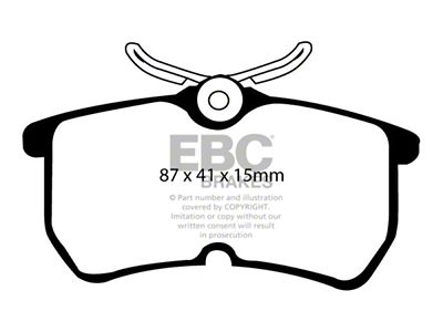 EBC Brakes Yellowstuff Brake Pad Sets Rears Only - DP41218R