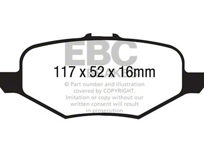 EBC Brakes Greenstuff Brake Pad Sets Rears Only - DP21887
