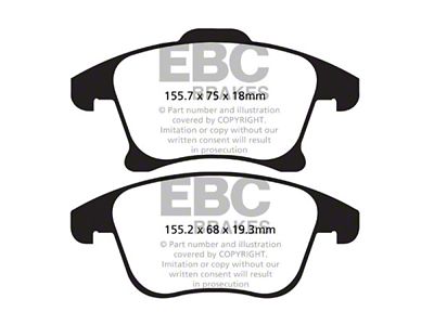 EBC Brakes Ultimax2 Brake Pad Sets Fronts Only - UD1653