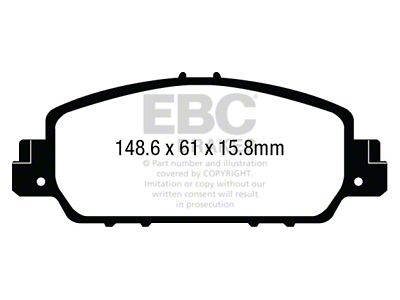 EBC Brakes Redstuff Brake Pad Sets Fronts Only - DP33014C