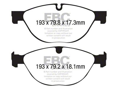 EBC Brakes Redstuff Brake Pad Sets Fronts Only - DP32191C