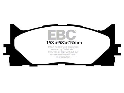 EBC Brakes Greenstuff Brake Pad Sets Fronts Only - DP21790