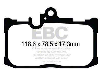 EBC Brakes Yellowstuff Brake Pad Sets Fronts Only - DP43017R
