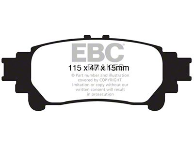 EBC Brakes Redstuff Brake Pad Sets Rears Only - DP31850C