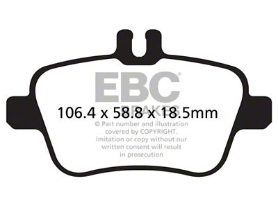 EBC Brakes Yellowstuff Brake Pad Sets Rears Only - DP42157R