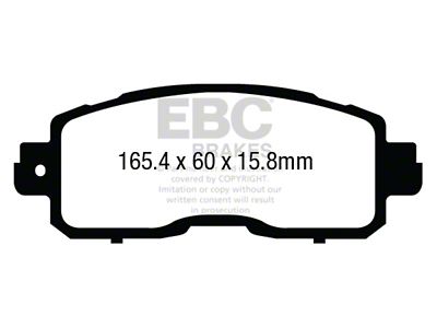 EBC Brakes Yellowstuff Brake Pad Sets Fronts Only - DP43011R