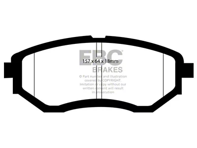 EBC Brakes Greenstuff Brake Pad Sets Fronts Only - DP21583