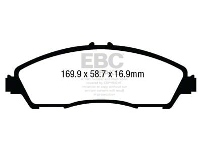 EBC Brakes Yellowstuff Brake Pad Sets Fronts Only - DP43024R