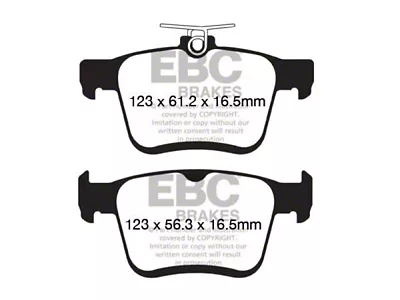 EBC Brakes Ultimax2 Brake Pad Sets Rears Only - UD1761