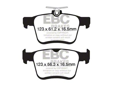 EBC Brakes Yellowstuff Brake Pad Sets Rears Only - DP42153R