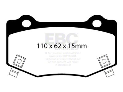 EBC Brakes Bluestuff Brake Pad Sets Rears Only - DP53023NDX