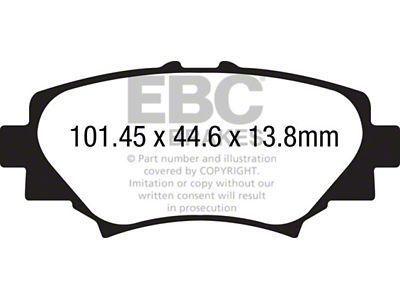 EBC Brakes Yellowstuff Brake Pad Sets Rears Only - DP42186R