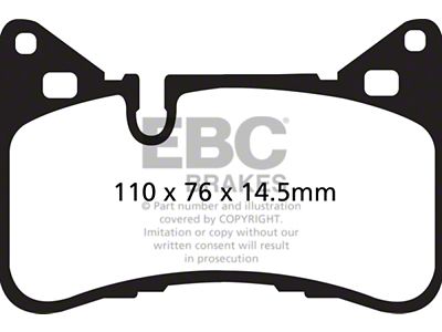 EBC Brakes Yellowstuff Brake Pad Sets Rears Only - DP42117R