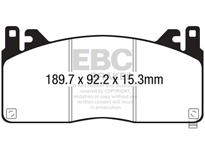 EBC Brakes Yellowstuff Brake Pad Sets Fronts Only - DP43055R