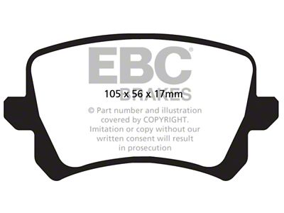 EBC Brakes Yellowstuff Brake Pad Sets Rears Only - DP42004R