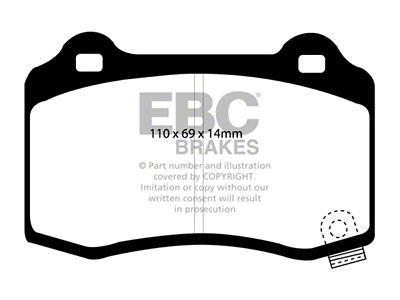 EBC Brakes Yellowstuff Brake Pad Sets Rears Only - DP41788R