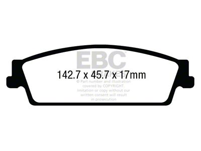 EBC Brakes Ultimax2 Brake Pad Sets Rears Only - UD1707