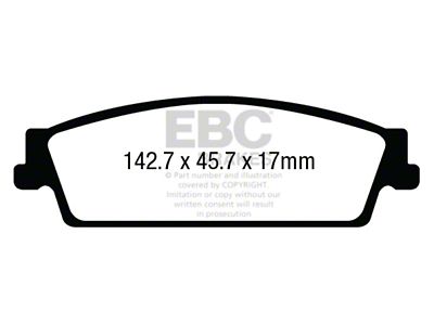 EBC Brakes Yellowstuff Brake Pad Sets Rears Only - DP43022R