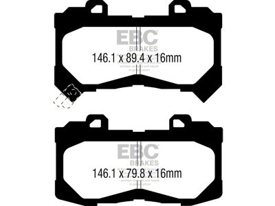 EBC Brakes Yellowstuff Brake Pad Sets Fronts Only - DP43044R