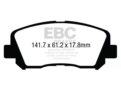 EBC Brakes Ultimax2 Brake Pad Sets Fronts Only - UD1640