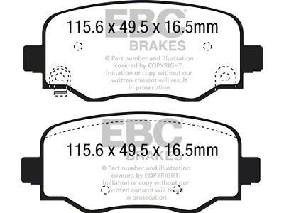 EBC Brakes Greenstuff Brake Pad Sets Rears Only - DP62237