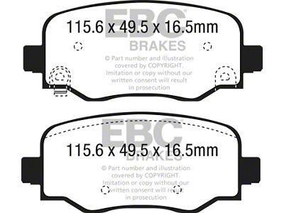EBC Brakes Yellowstuff Brake Pad Sets Rears Only - DP42237R