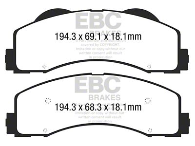 EBC Brakes Extra Duty Brake Pad Sets Fronts Only - ED93034