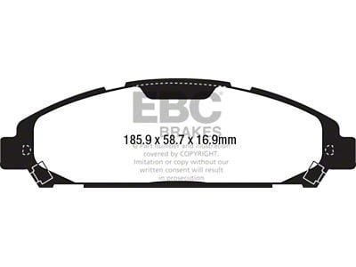 EBC Brakes Yellowstuff Brake Pad Sets Fronts Only - DP43039R