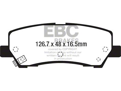 EBC Brakes Yellowstuff Brake Pad Sets Rears Only - DP43041R