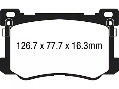 EBC Brakes Redstuff Brake Pad Sets Fronts Only - DP33048C