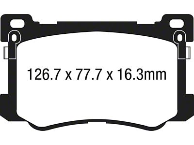 EBC Brakes Yellowstuff Brake Pad Sets Fronts Only - DP43048R