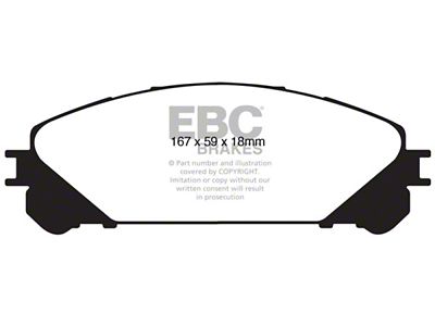 EBC Brakes Yellowstuff Brake Pad Sets Fronts Only - DP41837R