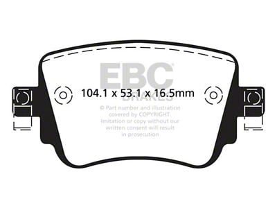 EBC Brakes Redstuff Brake Pad Sets Rears Only - DP32201C
