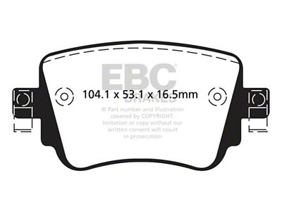 EBC Brakes Yellowstuff Brake Pad Sets Rears Only - DP42201R