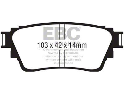 EBC Brakes Greenstuff Brake Pad Sets Rears Only - DP62376