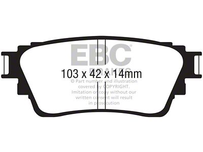 EBC Brakes Yellowstuff Brake Pad Sets Rears Only - DP42376R