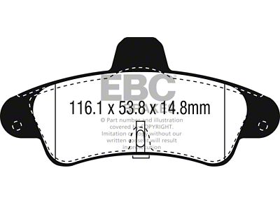 EBC Brakes Redstuff Brake Pad Sets Rears Only - DP3965/2C