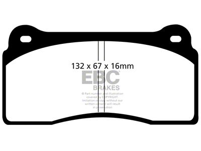 EBC Brakes Yellowstuff Brake Pad Sets Rears Only - DP41110R