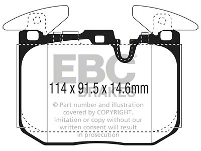 EBC Brakes Yellowstuff Brake Pad Sets Fronts Only - DP42303R
