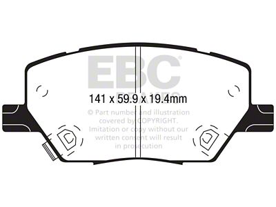 EBC Brakes Yellowstuff Brake Pad Sets Fronts Only - DP42239R