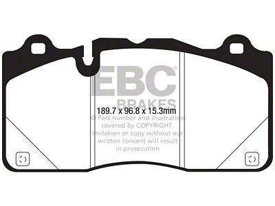 EBC Brakes Yellowstuff Brake Pad Sets Fronts Only - DP43050R