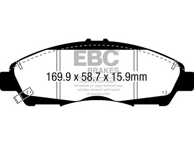 EBC Brakes Ultimax2 Brake Pad Sets Fronts Only - UD1896