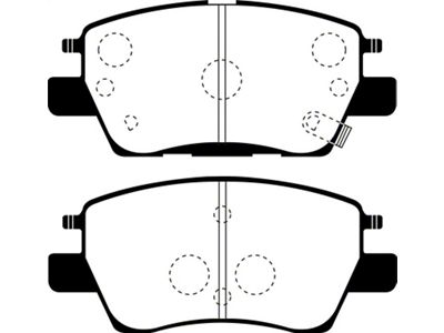 EBC Brakes Yellowstuff Brake Pad Sets Fronts Only - DP43052R