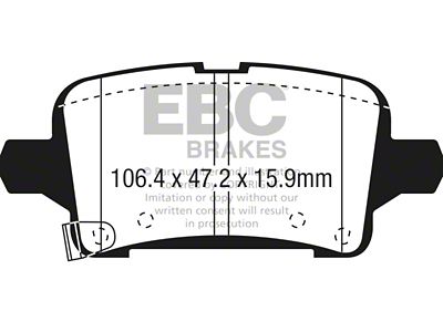 EBC Brakes Yellowstuff Brake Pad Sets Rears Only - DP43074R