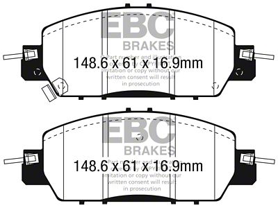 EBC Brakes Yellowstuff Brake Pad Sets Fronts Only - DP43062R